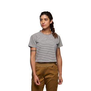 Women's BD Stripe Crop Short Sleeve Tee