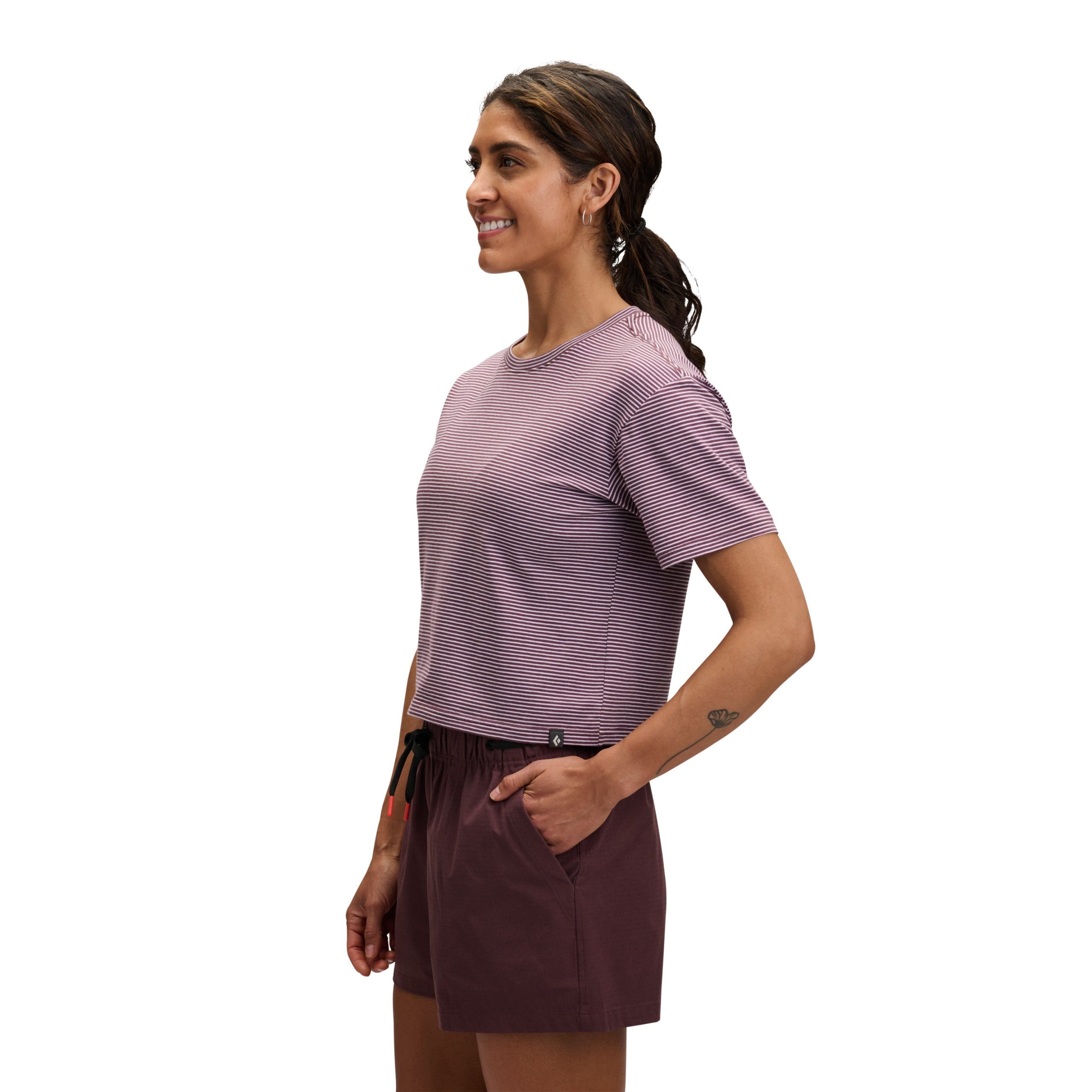 Women's BD Stripe Crop Short Sleeve Tee - Image 11